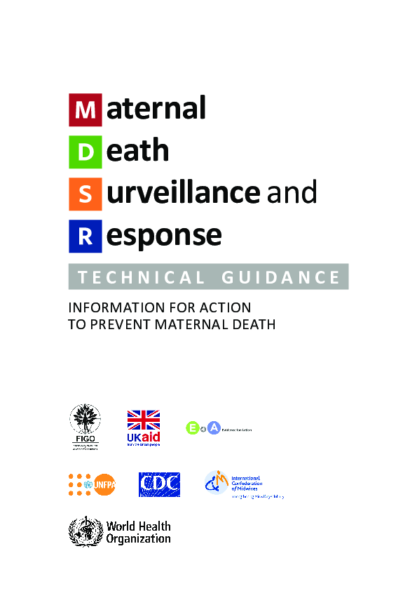 Maternal Death Surveillance and Response