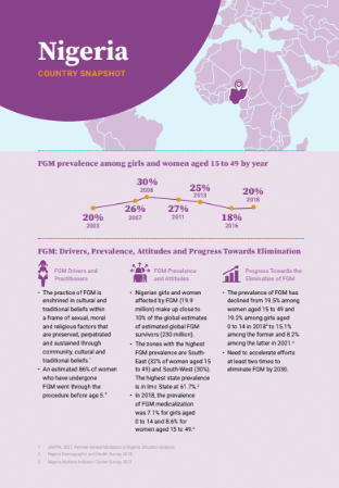 Nigeria FGM Country Snapshot