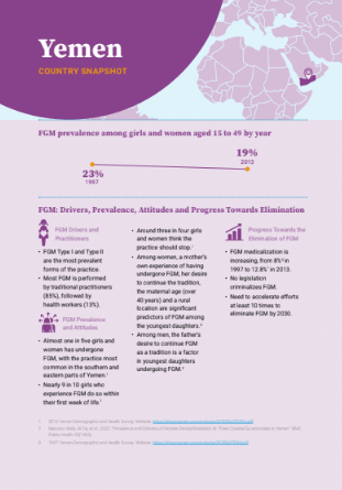 Yemen FGM Country Snapshot