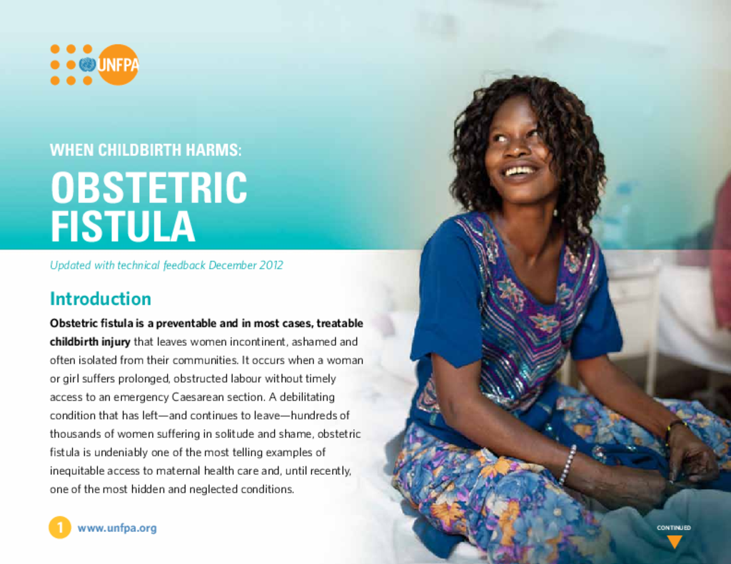 When Pregnancy Harms: Obstetric Fistula