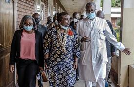 UNFPA Executive Director Dr. Natalia Kanem meets with Dr. Denis Mukwege